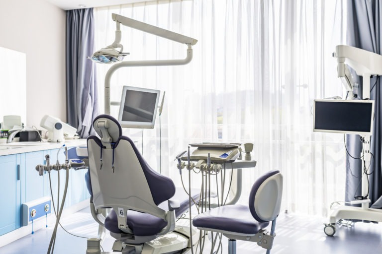 Equipment in modern dentist clinic